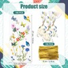 100pcs Wildflower Clear Favor Bags, Spring Floral Candy Treat Bags