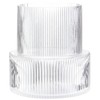 YANWE1 Ribbed Glass Vase, Flower Vase, Fluted Clear Vases for