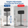 Upgraded Height Adjustable Floor Speaker Stand for Sonos Five &