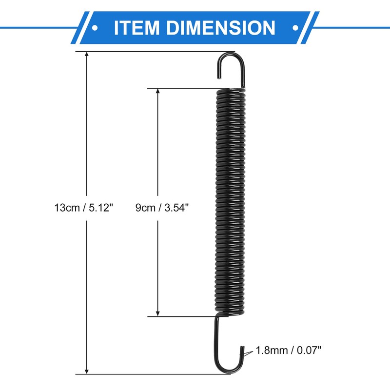 VekAuto 2 Pcs Motorcycle Kickstand Spring Compatible for GY6-125, Stainless