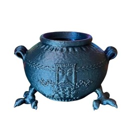 3D Printed Black Cauldron Decorative Figure, Romantasy Inspired Bookshelf Decor, Magical Artifact Design