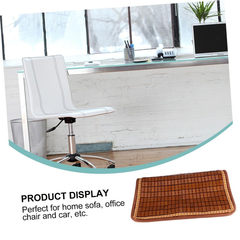 LALAFINA Cooling Sofa Mat Bamboo Sauna Mat Non-skid Backing for