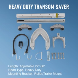 DICMIC Adjustable 27"-36" Shock Absorbing Transom Saver, Heavy Duty Head Hold Engine, Roller and Trailer Mount