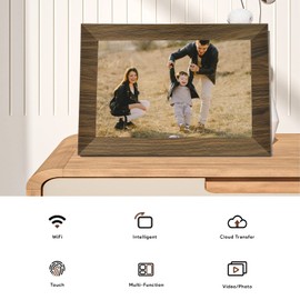 Aorpdd Portaretratos Digital WiFi 10.1 Pulgadas - Almacenamiento de 32 GB Marco de Fotos Digital Inteligente con Pantalla táctil IPS HD, Rotación Automática, Compartir Fotos con Aplicación.