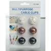 Buer Homie Cable Clips, 6 Pack Cord Organizers, Adhesive Wire