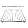 CookSpace Chrome Universal Adjustable Fixed Arm Cooker Grill Oven Shelf