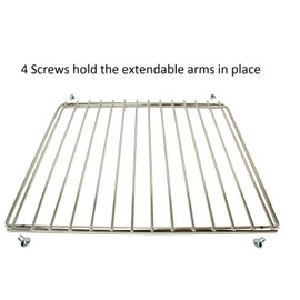 CookSpace Chrome Universal Adjustable Fixed Arm Cooker Grill Oven Shelf (Set of 1)