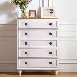 Alzassbg 10 Pack Matte Black Cabinet Knobs, 1.4 Inch Diameter Round Kitchen Knobs for Cabinets and Drawers AL0001MB