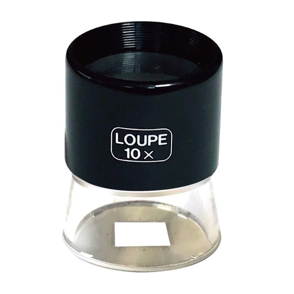 Fine Loupe Aluminum Scale 0.4 x 1.1 inches (10 x