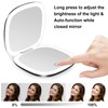deweisn Compact Mirror, Lighted Travel Makeup Mirror with 1X/10X Magnifying