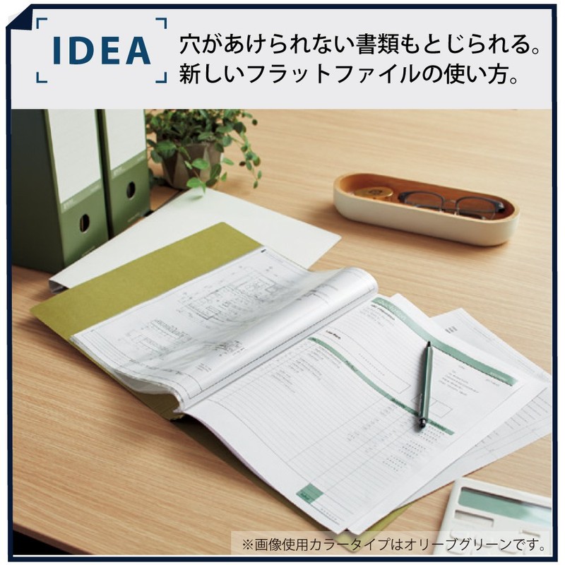 Kokuyo NEOS Flat File Thick Binding Holds 250 Sheets A4