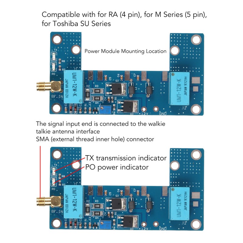 RF Amplifier Board Transceiver Circuit Radio Frequency Walkie Talkie PCB