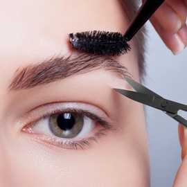 2 Tijeras Pequeñas Belleza, Tijeras Profesionales De Aseo, Con Punta Recta Y Redondeada De, Ideal Para Recortar El Vello De La Nariz, La Barba Y Las Cejas, Cómodo Y Práctico De Usar