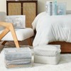Clear Large Storage Baskets for Shelves, Collapsible Storage Bins with