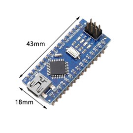 Nano Module with CH340 Microchip, 5 V/16 MHz Nano Board Compatible with Arduino IDE (Mini Port) Pack of 2