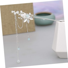 Ipetboom Hair Stick for Buns Metal Hairpin Girls Women Retro Hair Fork Flower Tassel Hair Accessory for Daily Party