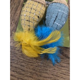 Unbranded Fish Feather Cat Toy 1ea 2pk-Brand New-SHIPS N 24 HOURS