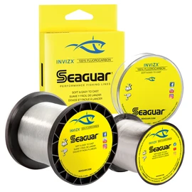 Seaguar Invizx 100% Fluorocarbon 200 Yard línea de Pesca, Transparente, 1.8 kg (4 Libras)