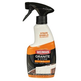 Weiman Granite & Stone 3 in 1 Clean Polish & Protect Spray 16 oz