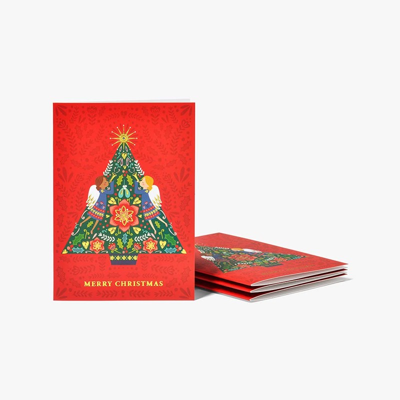 Paperchase Luxe Wreath Christmas Cards - Box of 8, 613982