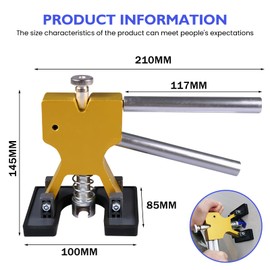Car Dent Remover, Dent Remover for Car, Dent Removal with 18 Seals, Car Dent Puller Machine for Car Dents, Damage and Small Dents, Dent Puller Car, Gold