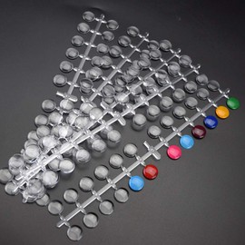 120tips/pack False Nail Tips Color Chart Flat Back with Adhesive Sticker for UV/Gel/Polish Color Display Card Chart Item type: False Nail Tips Color Chart,HJ-NT064(Clear Color)