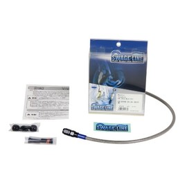 SWAGE LINE KLX125 (10-12) BAR732 Rear Brake Hose KIT Aluminum (Black) Clear Hose