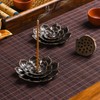 SLKIJDHFB Lotus Incense Holder Brass Stick Incense Holder Cone Coil