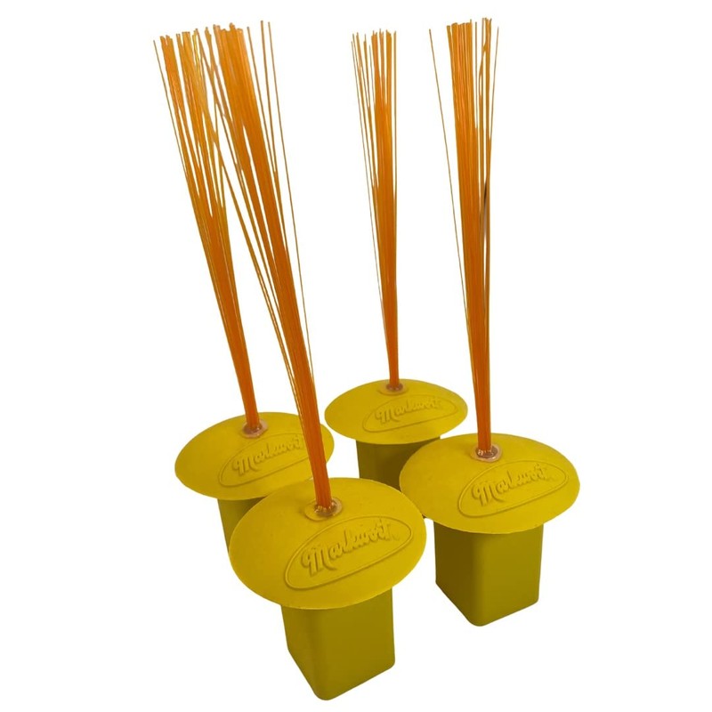Markwort 4 Pack High Vis Yellow Base Plug with Orange