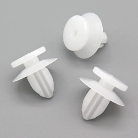 VVO Fasteners- White Plastic Rear Wheel Arch Flares & Moulding Trim Clips for Mitsubishi Eclipse Cross, Pajero/Shogun, (Pack of 10)