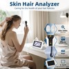 Skin Hair Analyze,Scalp Analysis Machine,5 Inch LCD Screen Rechargeable Digital