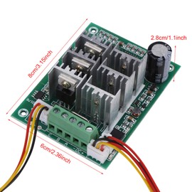 Motor Speed Controller DC 5V-36V 15A 3 Phase Brushless Motor Speed Control CW CCW Reversible Switch Connect 3 Motor Lines Over Current Protection Fence Terminal Speed Control Switch