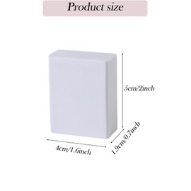 Suede Eraser, Rubber Eraser, Shoe Cleaning Tool, Suede Sneakers, White Shoes, Dirt Removal, Dry Cleaning (White, 4x1.9x5cm)