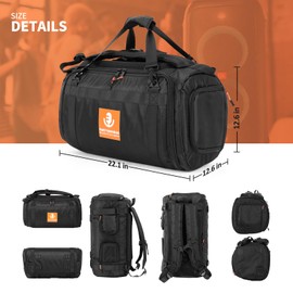 Ouknak Bag for JBL Party Box Series Bluetooth Party Speaker, Carry Case, Portable Travel Bag, Protective Bag, for JBL Partybox 120, Black