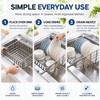 Telescopic Sink Drain Rack for Dishes – Adjustable Metal Drying