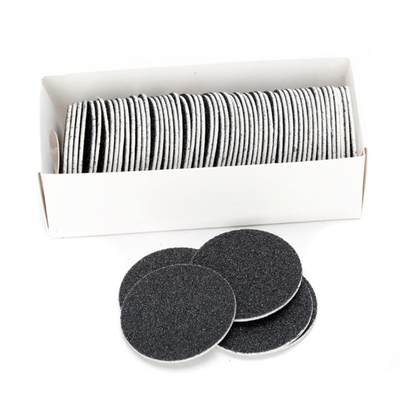 Beavorty Foot File Sandpaper Discs 60pcs Replacement Sandpaper Disks Callus
