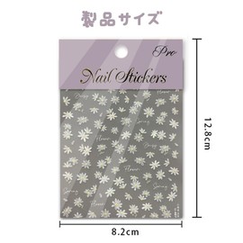 GLOWZEN Nail Stickers Flowers Colorful Daisy Nail Art Stickers Hide Fresh Spring at Your Fingertips