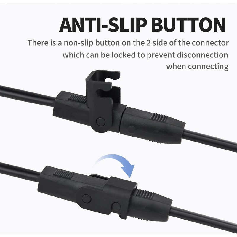 J-ZMQER 6.6ft Extension 2-Pin Sofa Recliner DC Output Cable Power