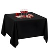 Trimming Shop Black Square Polyester Tablecloth, 54" x 54" Premium