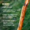 Brazos Handcrafted Wood Walking Stick, Hickory, Traditional Safari Style Handle,