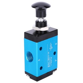 Pneumatic 2-Position 3-Way Air Hand Lever Valve 1/4 Inch Compressed Air Pneumatic Solenoid Valve Manual Control Push-Pull 3R210-08