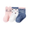 Carter's Baby Girls' 3-Pack Crew Socks Booties