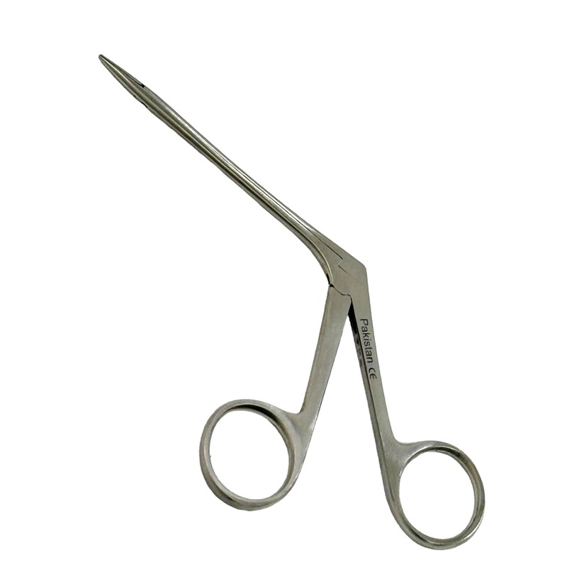 Set of 2 Alligator Forceps Serrated Tips Long Neck Size