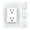 LIVOLO White US Standard Vertical Duplex Receptacle Electrical Outlets (4