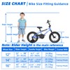 Glaf Kids BMX Style Bike with Training Wheels for Ages