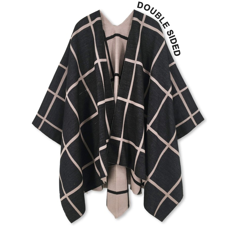 Moss Rose Women's Travel Gift Shawl Wrap Poncho Ruana Cape