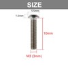 TA-VIGOR 120Pcs M3 x 10mm 304 Stainless Steel Button Head