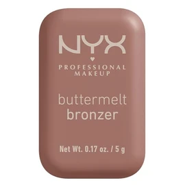 Nyx Professional Makeup Buttermelt Bronzer Bronceador Cremoso Polvo Alta Pigmentación Fórmula Vegana Acabado Natural Duración Hasta Por 12h Tono All
