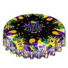 Giwawa Round Mardi Gras Tablecloth, 60 Inch, Red, Polyester, Festive,