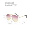 TODREMOU Sunglasses Retro Men's Glasses Sunglasses Pilot, Purple Yellow